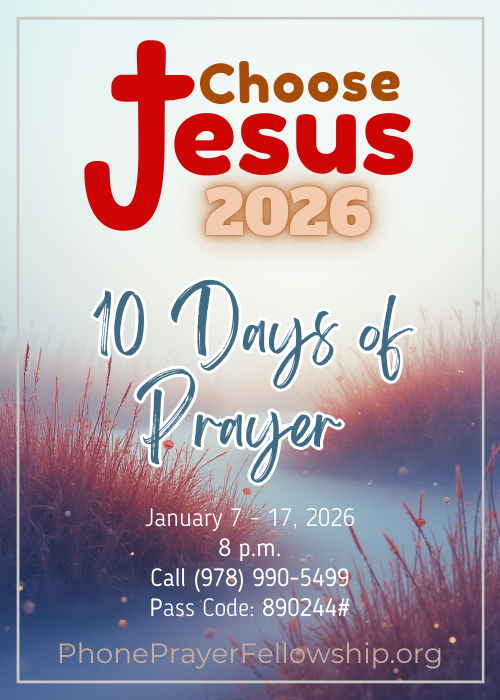 10 days of Prayer 2026 Choose Jesus